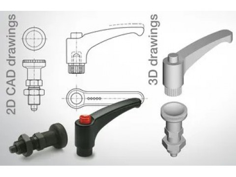 Завантажити CAD-моделі промислової фурнітури