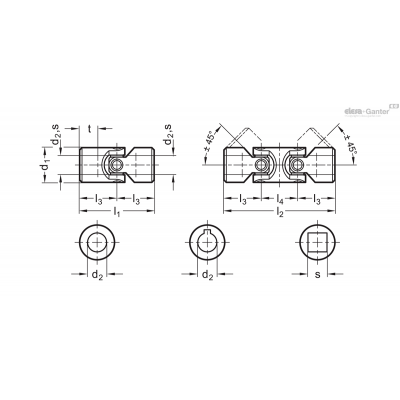 DIN 808-22-B10-48-EW
