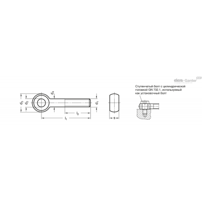 DIN 444-M10-100-NI