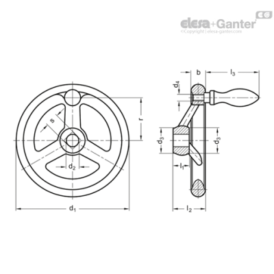 DIN 950-AL-100-B10-D
