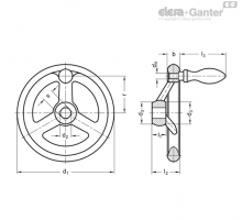 DIN 950-AL-100-B10-F