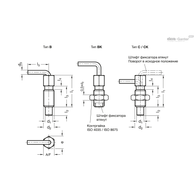 GN 7017-10-M16-BK-ST